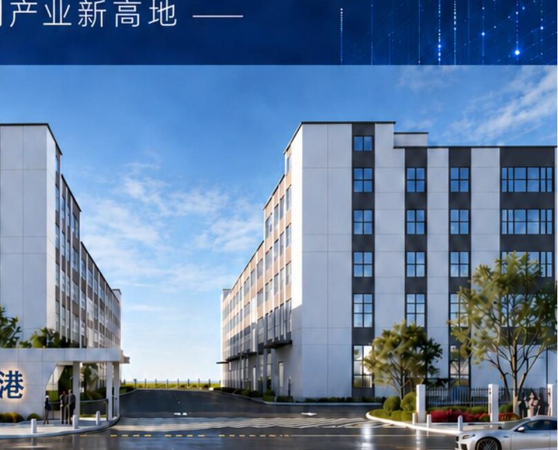 临空智检港园区入口建筑效果图